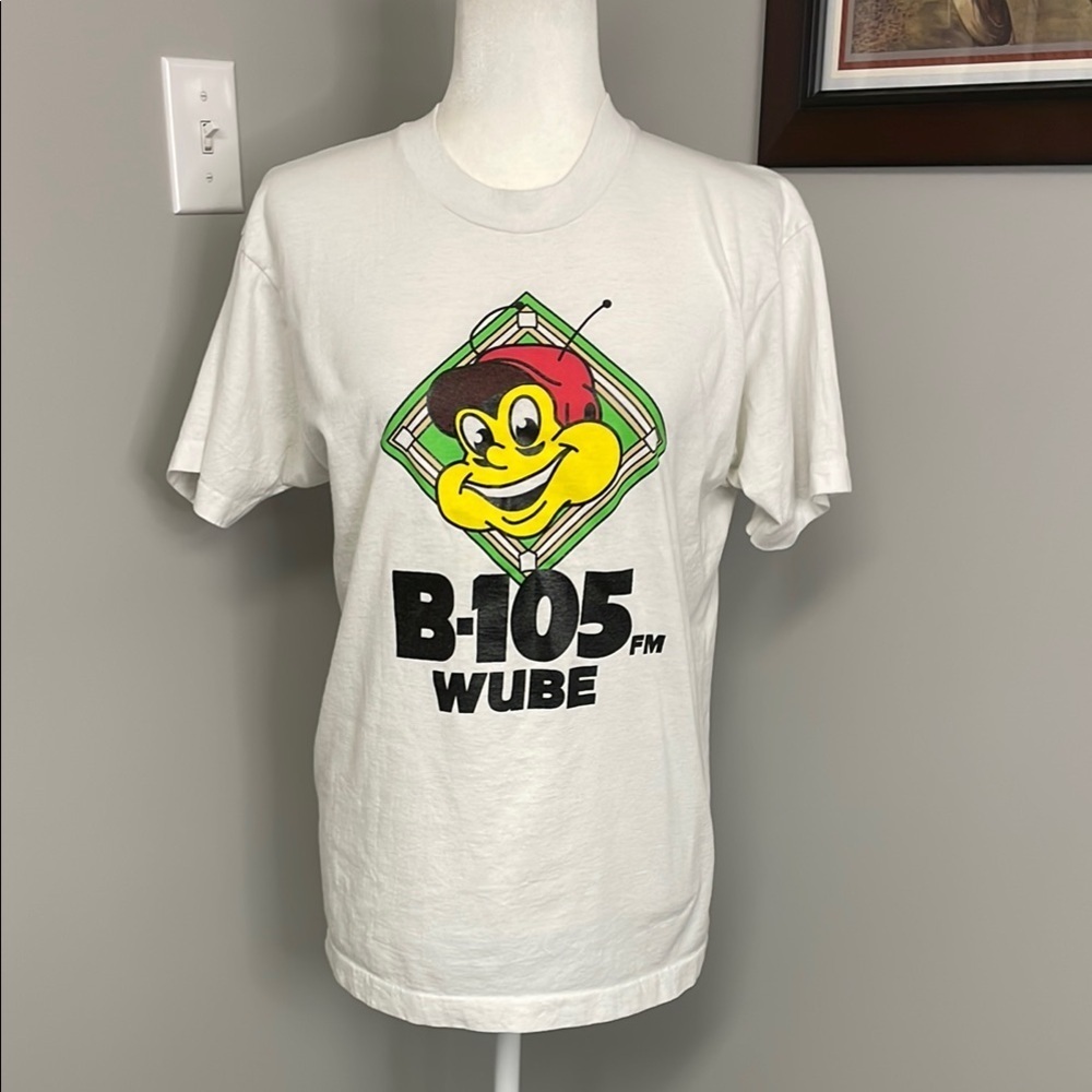 Screen Stars Vintage Single Stiff B105 Cincinnati Country Radio Station Tshirt